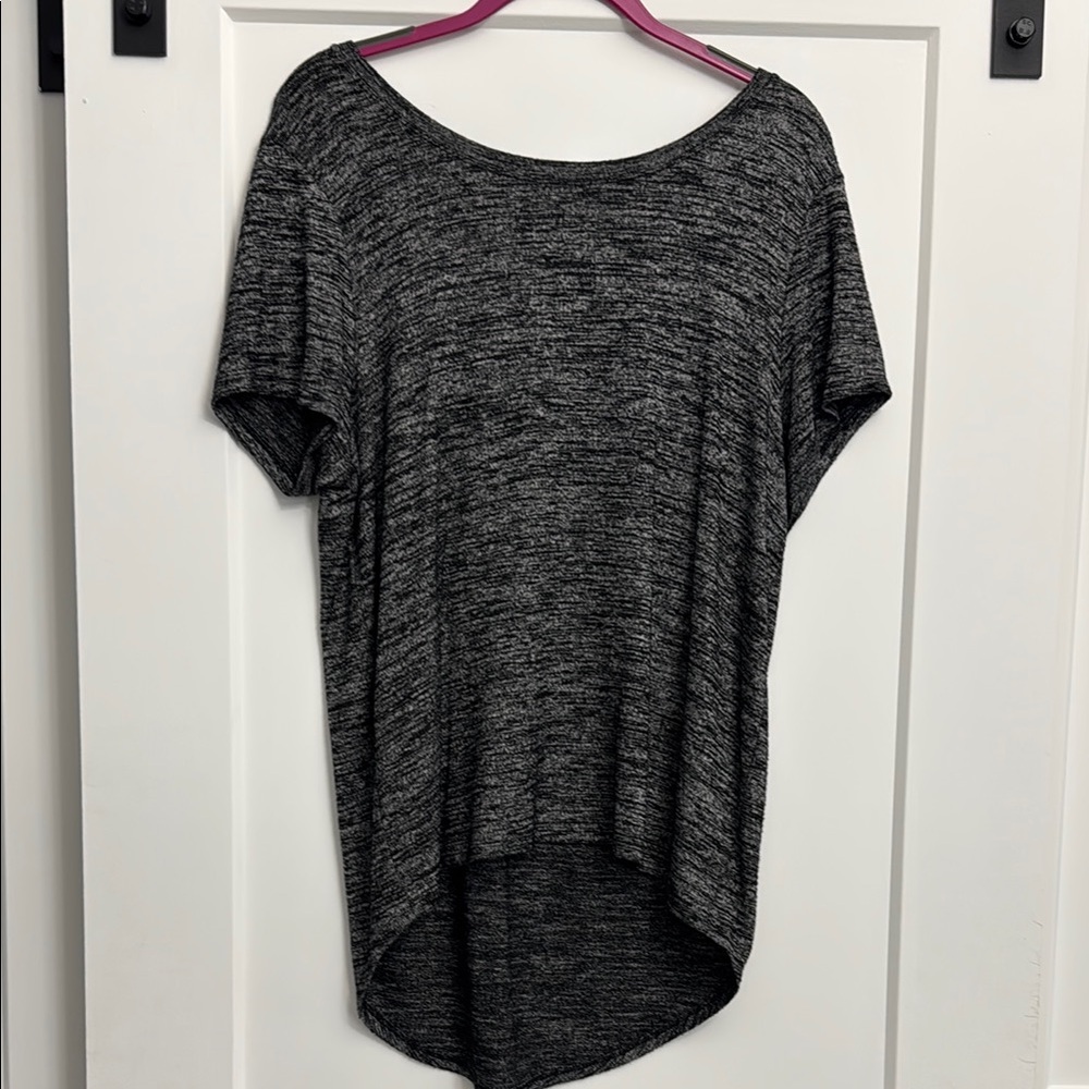 Women's Market & Spruce Black Heathered Top